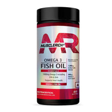 Load image into Gallery viewer, MuscleRich Omega-3 Fish Oil (1000mg Omega 3 including EPA & DHA) 60 Softgel Product vendor