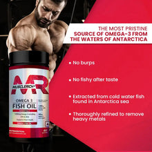 Load image into Gallery viewer, MuscleRich Omega-3 Fish Oil (1000mg Omega 3 including EPA & DHA) 60 Softgel Product vendor