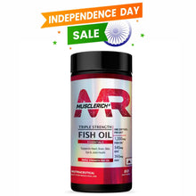 Load image into Gallery viewer, MuscleRich® Triple Strength Fish Oil (Supports Heart, Brain, Skin, Eye & Joint Health) 60 Softgel Product vendor